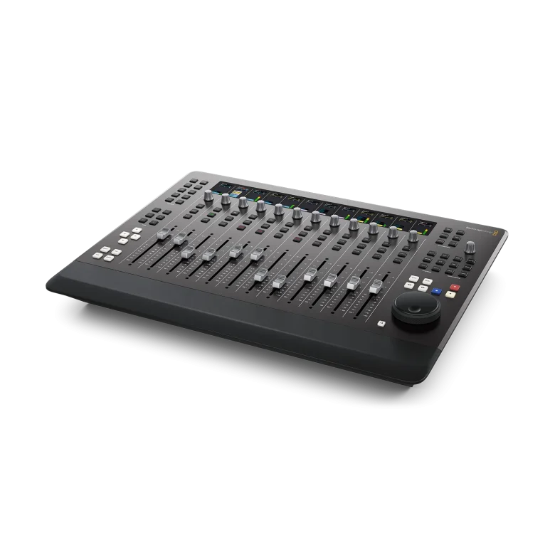 blackmagic design fairlight desktop console
