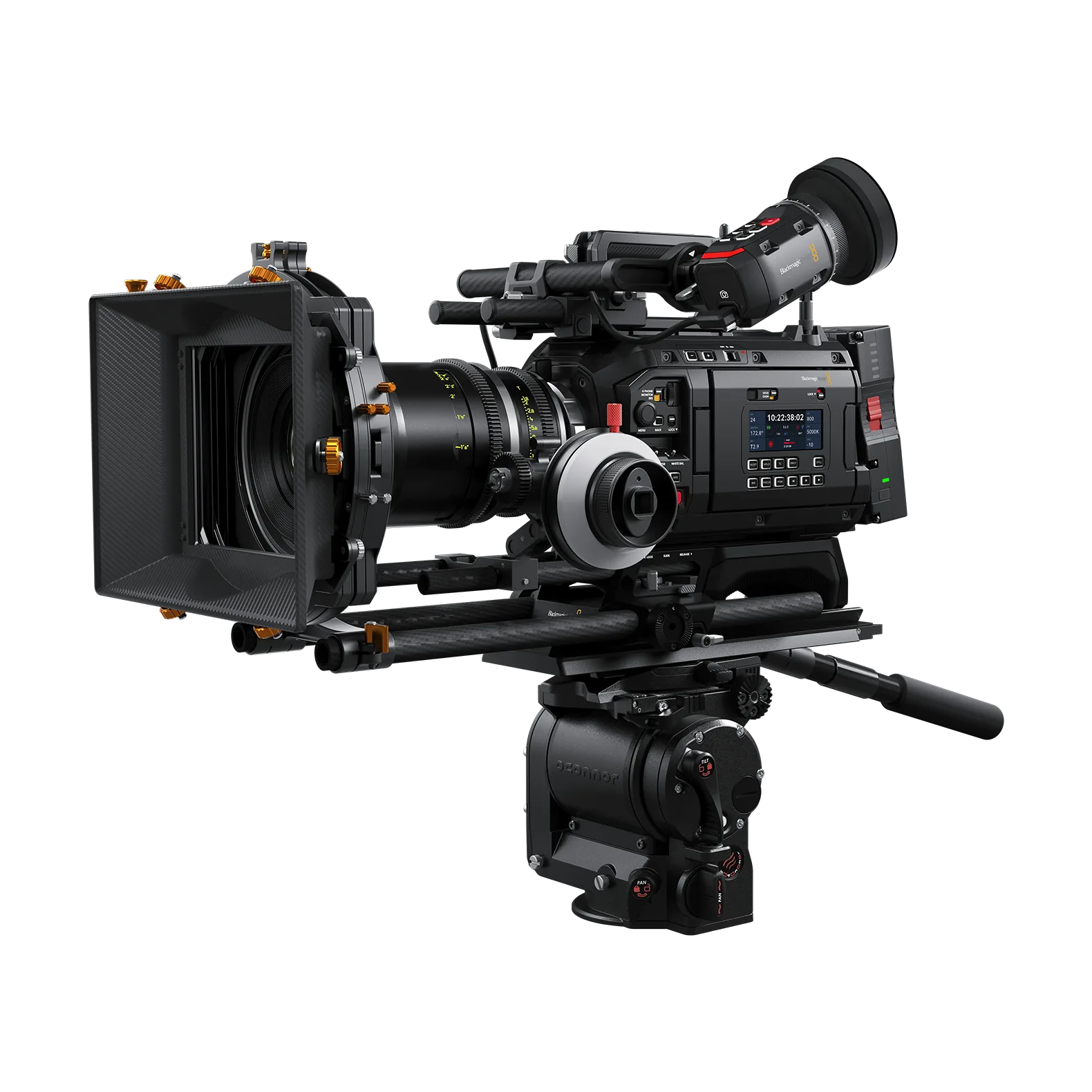 blackmagic design ursa cine 12k lf with evf top handle kit