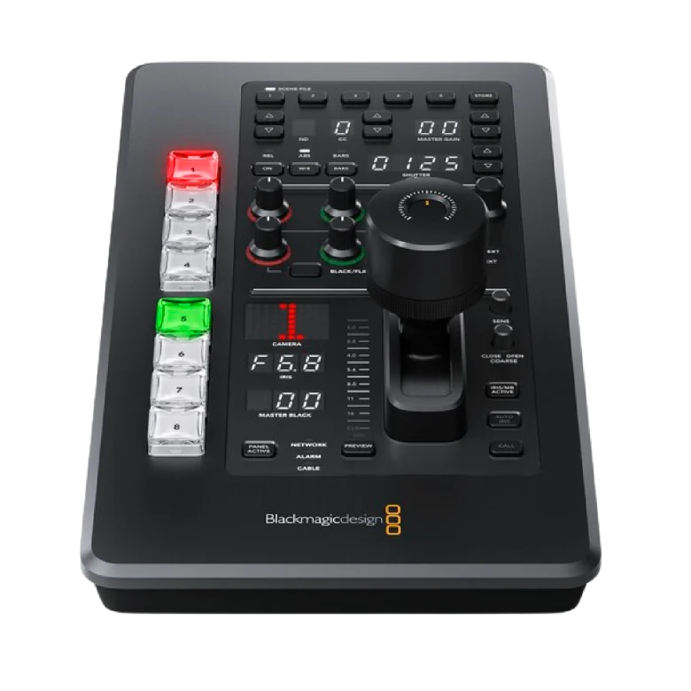 blackmagic design atem micro camera panel