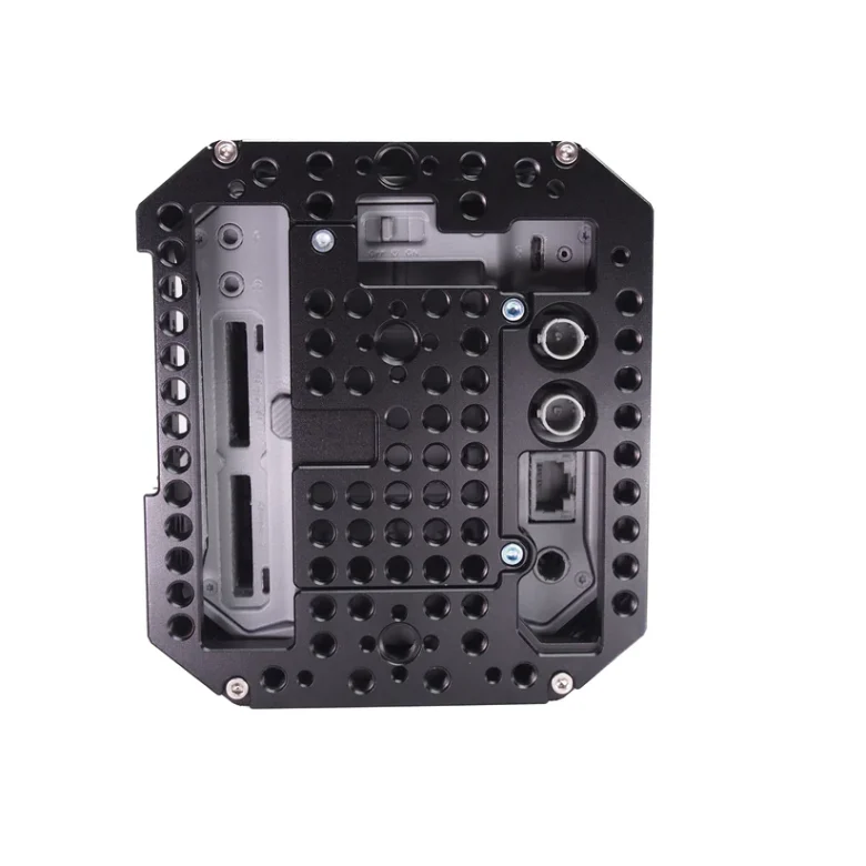 xlcs designs backplate for blackmagic pyxis 6k cages