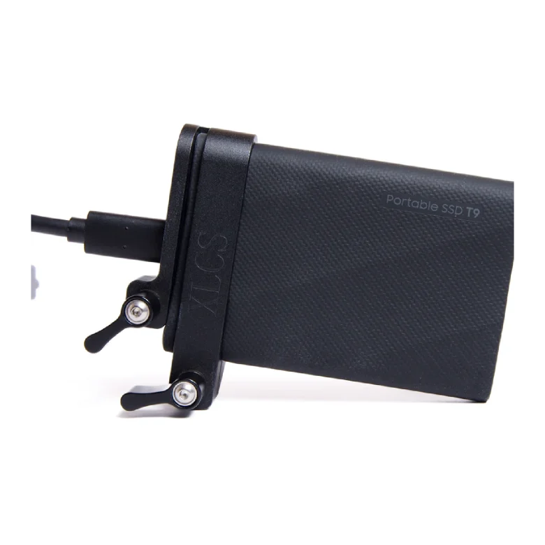 xlcs designs ssd holder (t9 / t7) for blackmagic pyxis 6k