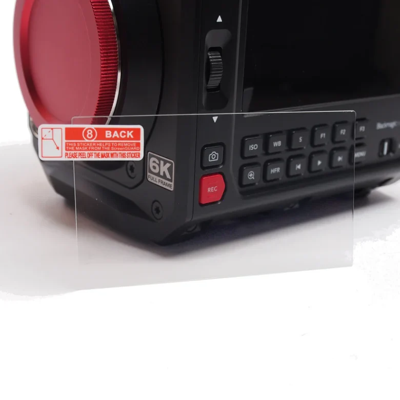 xlcs designs tempered glass screen protector for blackmagic pyxis 6k