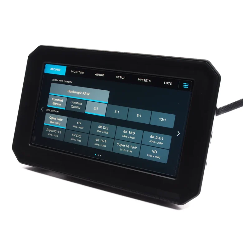 xlcs designs tempered glass screen protector for blackmagic pyxis monitor