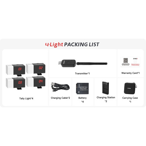 synco ce3 tally light system (1/4/8/transmitter only)
