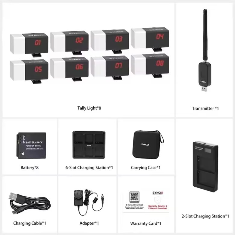 synco ce3 tally light system (1/4/8/transmitter only)