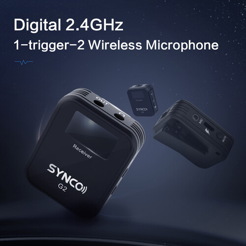 synco g2 2.4g wireless microphones (g2a1/g2a2)