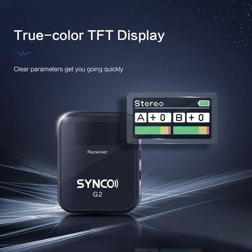 synco g2 2.4g wireless microphones (g2a1/g2a2)