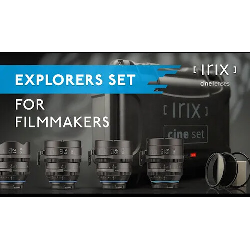 irix cine 4 lens explorers set (canon rf / nikon z / l / canon ef / sony e / arri pl / fuji x / mft)